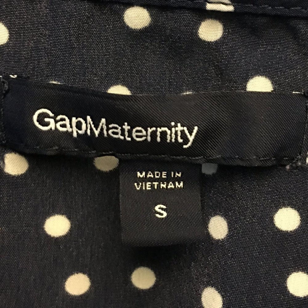 GAP MATERNITY Sleeveless Polka Dot Sheath Dress - Picture 11 of 12